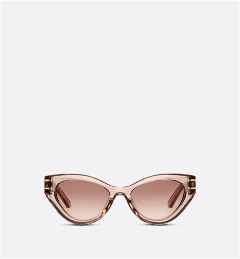 pinke dior brille|DiorSignature B7I Translucent Pink Butterfly Sunglasses .